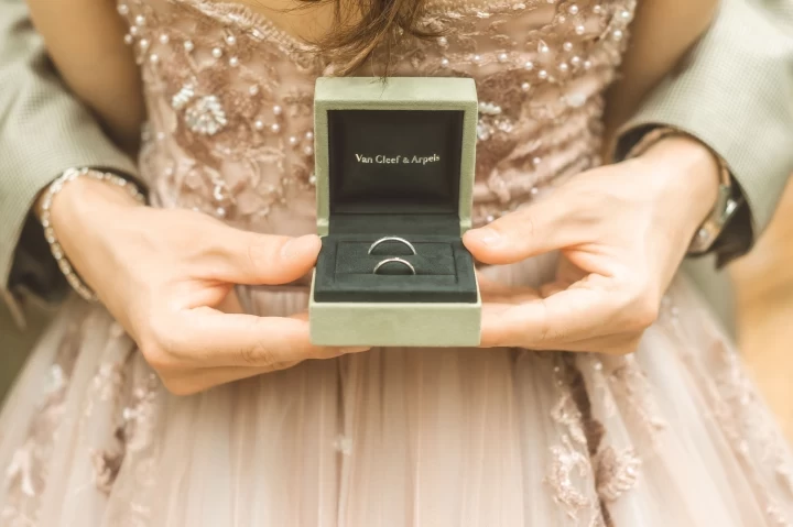りっぴさんの結婚指輪の写真