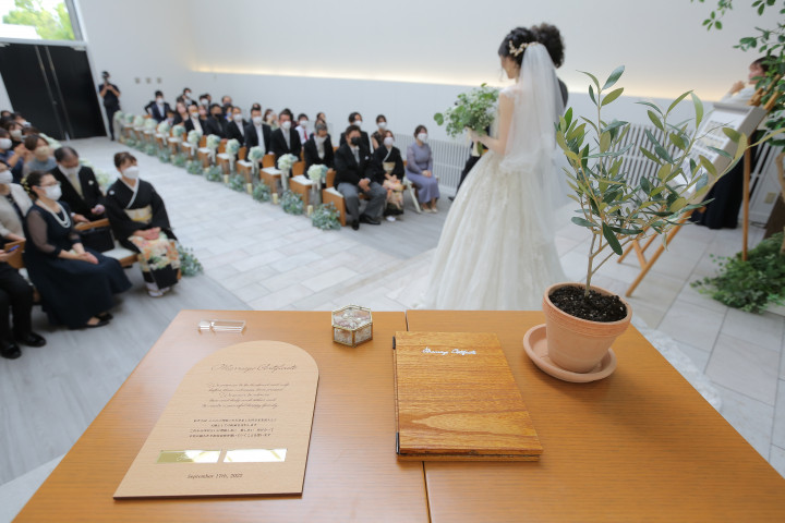 みぬさんの結婚証明書の写真