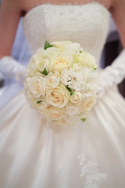 りえさんのブーケ・ブートニアの写真