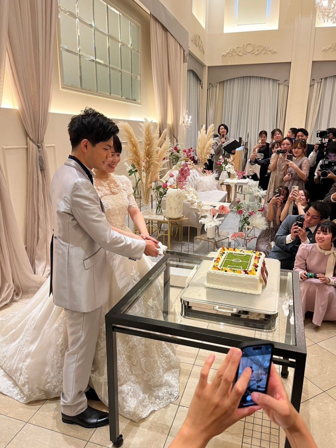 みこさんのウエディングケーキの写真