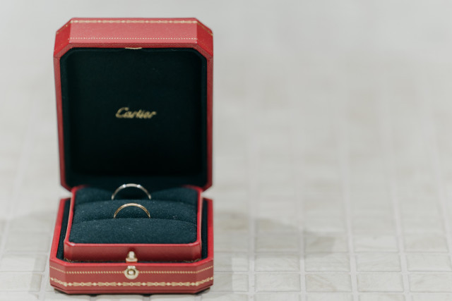 ばんさんの結婚指輪の写真
