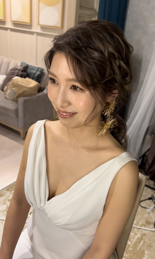 ばんさんのヘアメイクの写真