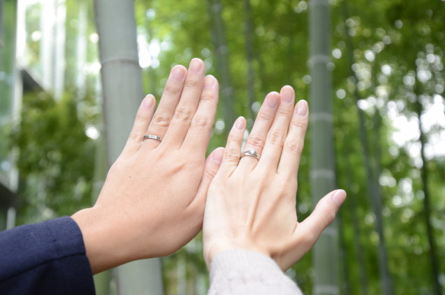 あやかさんの結婚指輪の写真