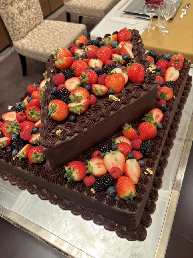 もももさんのウエディングケーキの写真