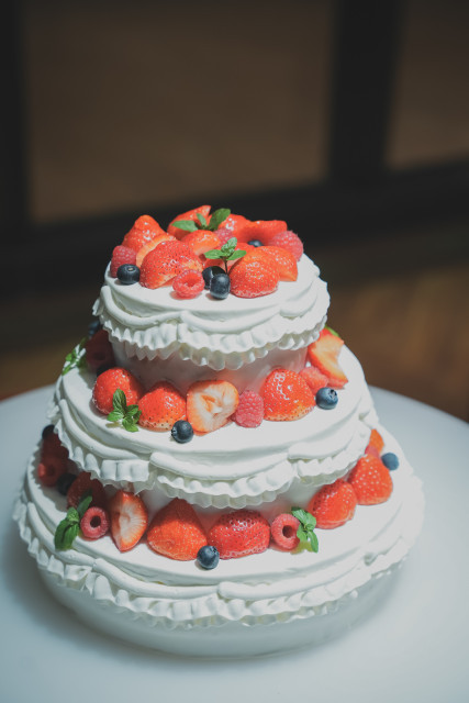 みみんがさんのウエディングケーキの写真