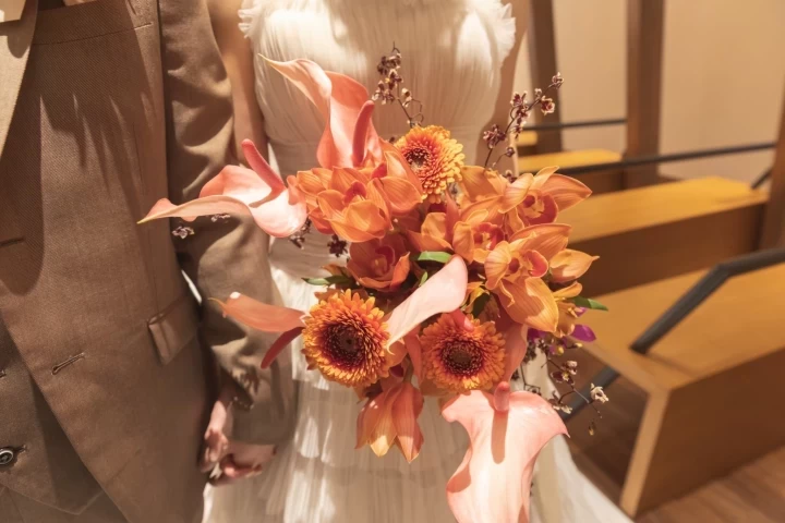 Amazon｜misaki ウエディングブーケ ブートニア 造花 花嫁ブーケ