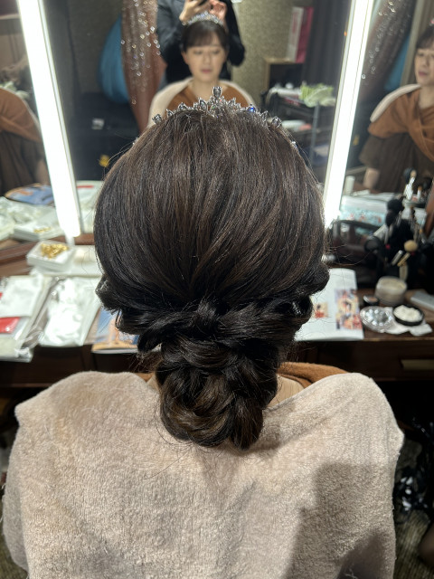 かずささんのヘアメイクの写真