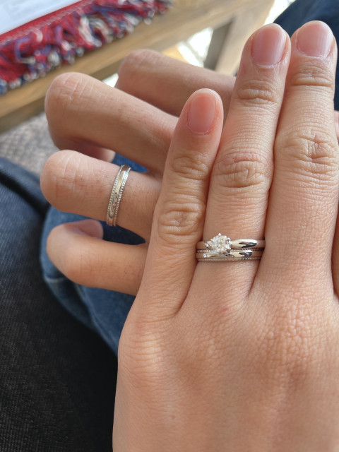 mさんの結婚指輪の写真