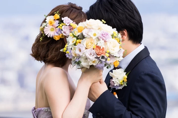 ブーケ・ブートニア 結婚式 Amazon | 「結婚式 ブーケ＆ブートニアセット 42×33cm
