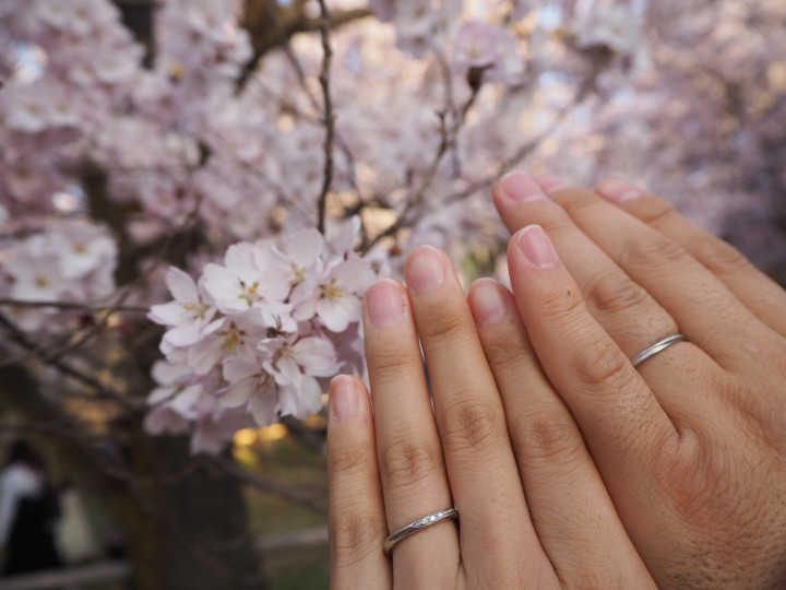 ほたてさんの結婚指輪の写真