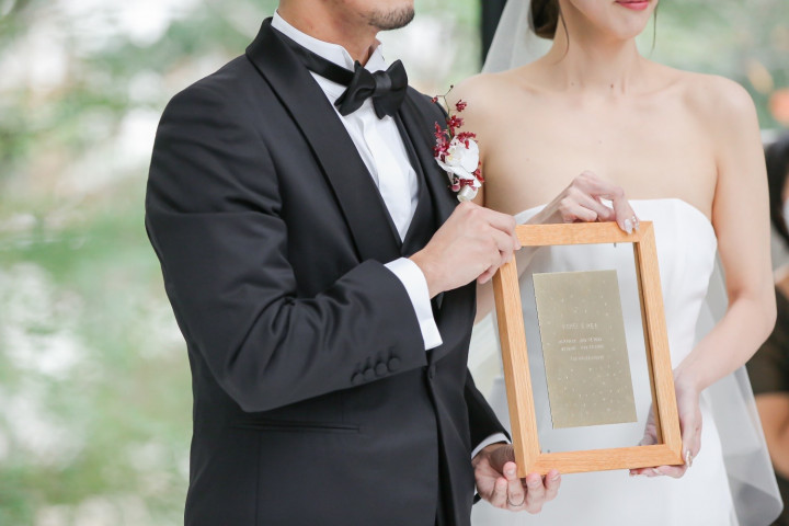 めいさんの結婚証明書の写真