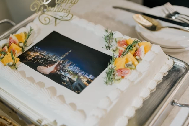 サンゴさんのウエディングケーキの写真