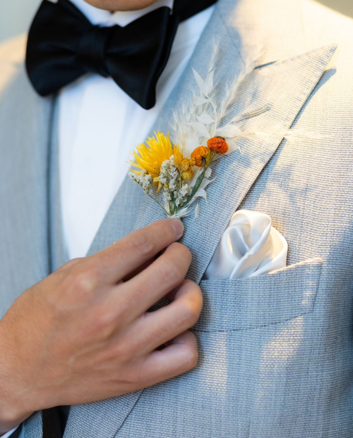 Nさんのブーケ・ブートニアの写真