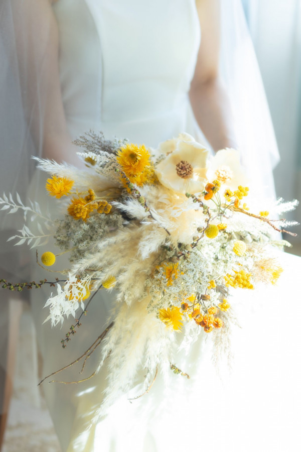 Nさんのブーケ・ブートニアの写真