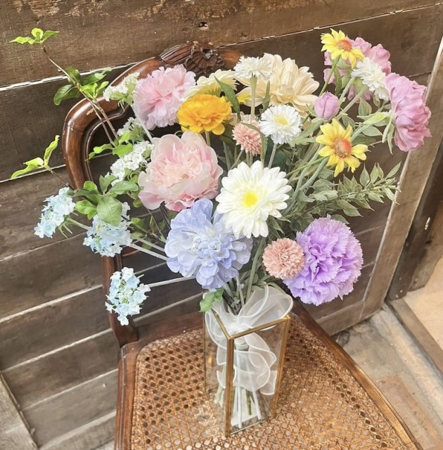 ミッフィーさんのブーケ・ブートニアの写真