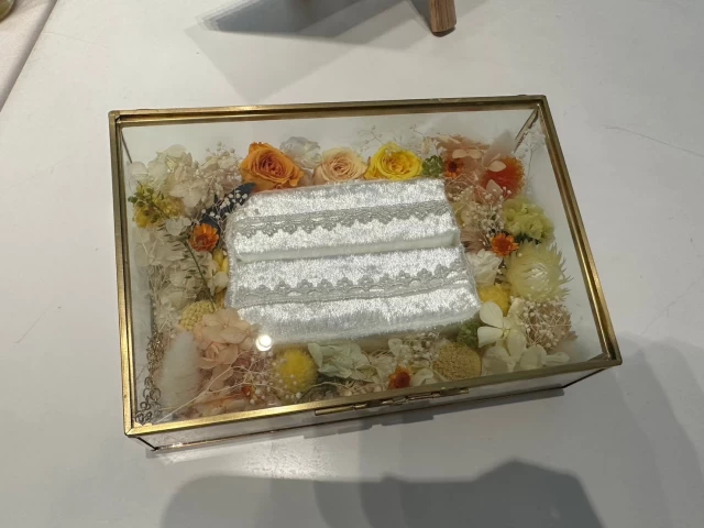 すずカステラさんのリングピローの写真