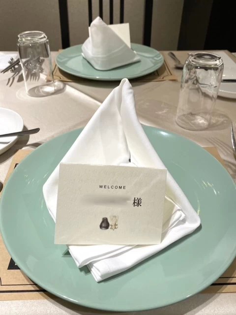 moeさんの席札の写真