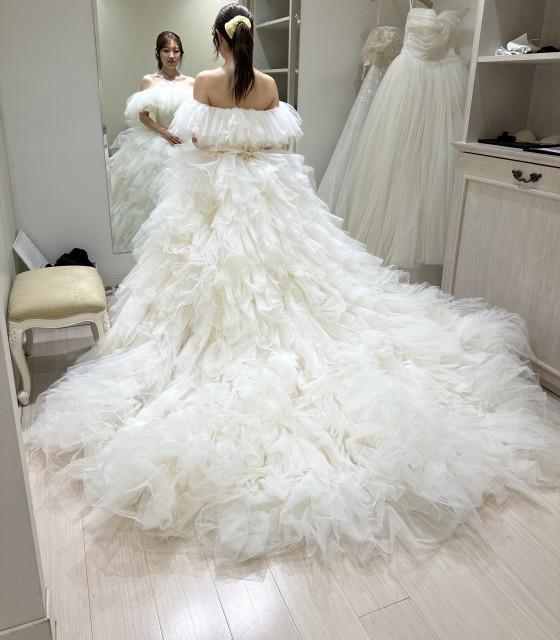 はっちさんのウエディングドレスの写真