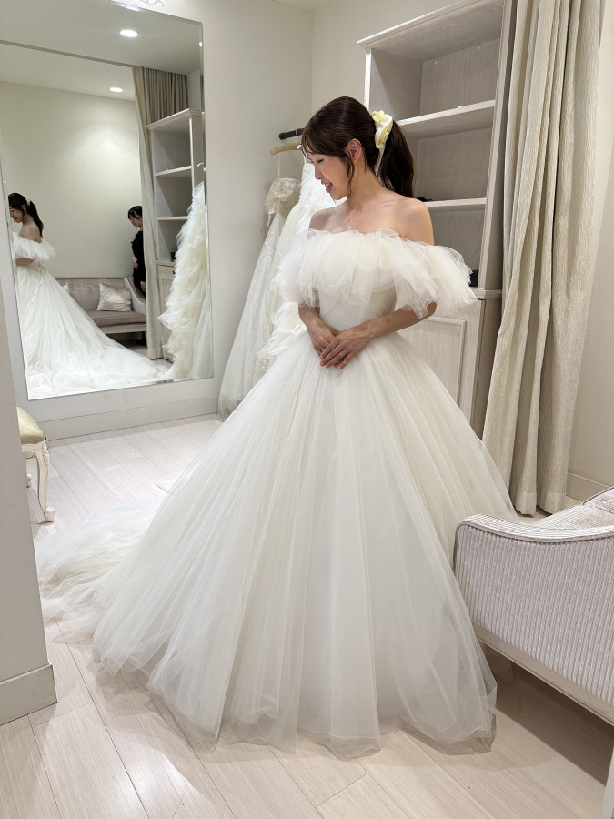 はっちさんのウエディングドレスの写真