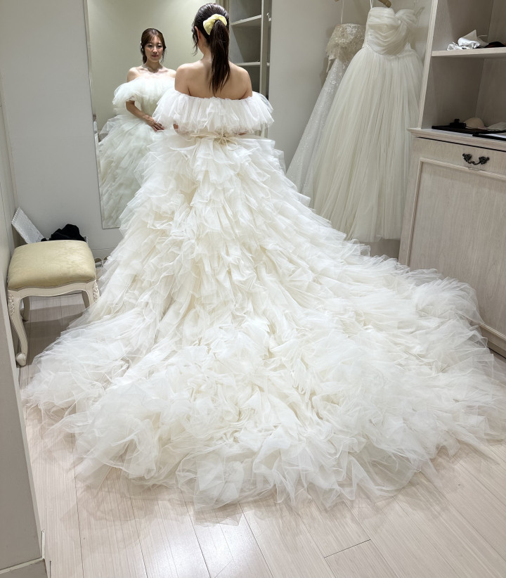 はっちさんのウエディングドレスの写真