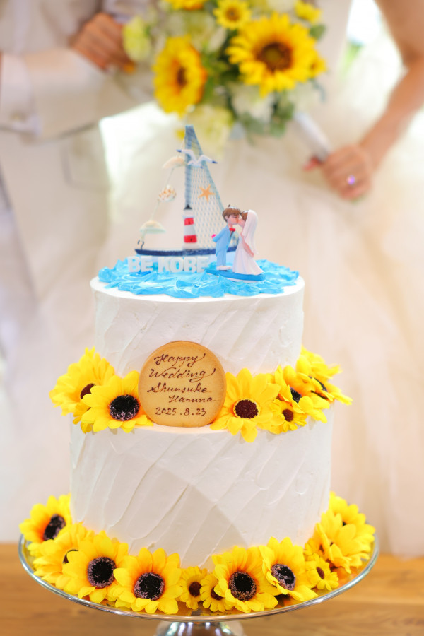 はっちさんのウエディングケーキの写真