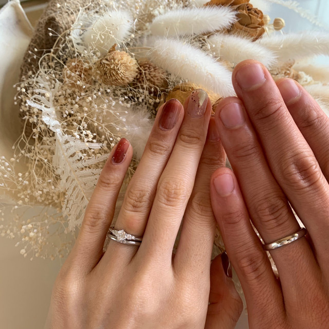 ともさんの結婚指輪の写真
