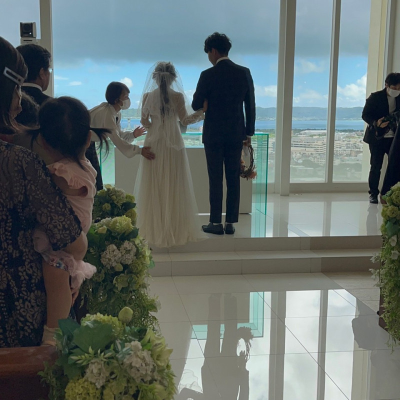 お花と家族に囲まれて思い出に残る結婚式になりました