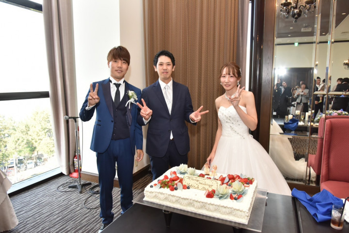 ymさんのウエディングケーキの写真