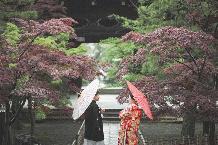 にょんさんの前撮りの写真