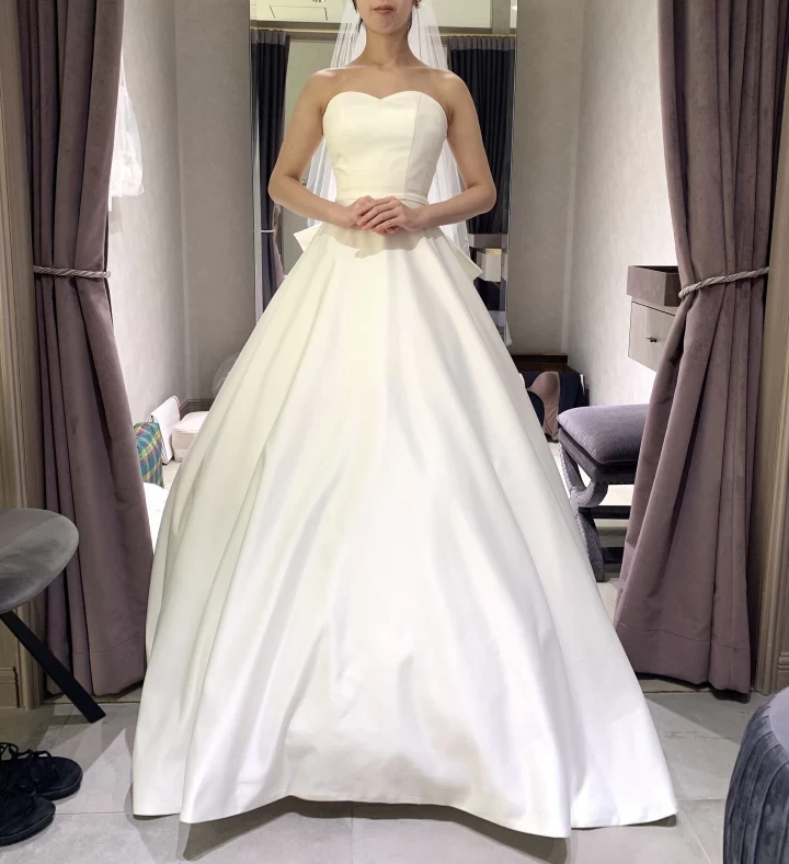 田中さんのウエディングドレスの写真