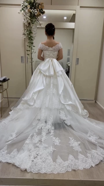 くりんとんさんのウエディングドレスの写真