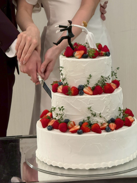 まさんのウエディングケーキの写真