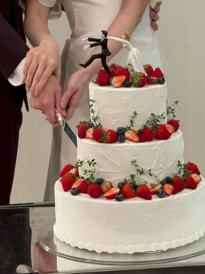 まさんのウエディングケーキの写真