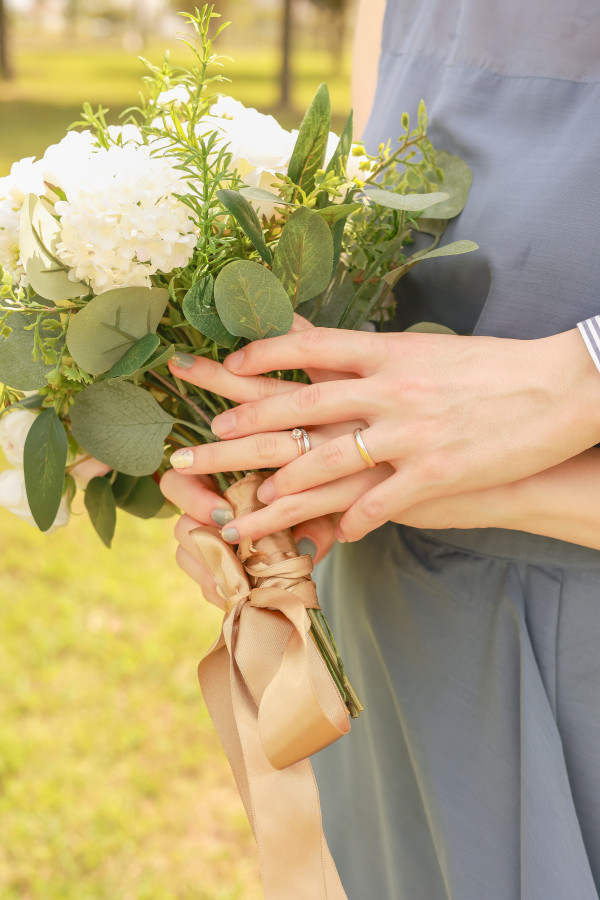 竜胆さんの結婚指輪の写真