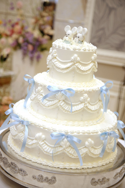 朱音さんのウエディングケーキの写真