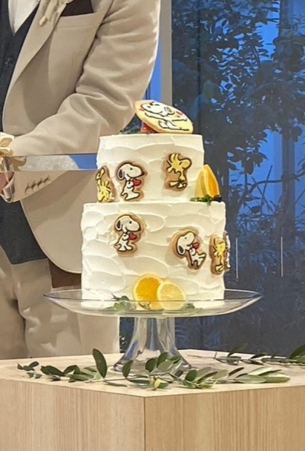 ゆかさんのウエディングケーキの写真