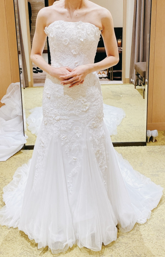 りぃこさんのウエディングドレスの写真