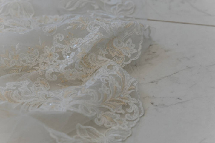 りぃこさんのウエディングドレスの写真