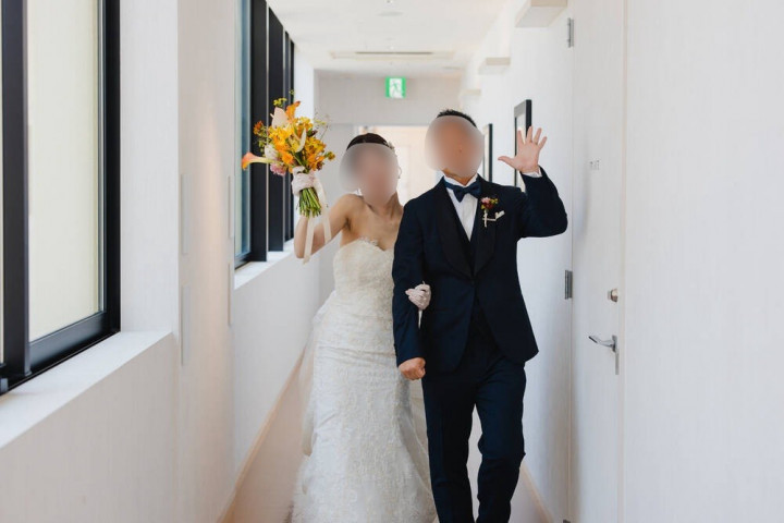 りぃこさんの新郎衣装の写真