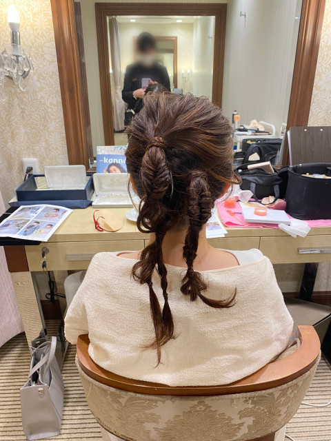 ねねねさんのヘアメイクの写真