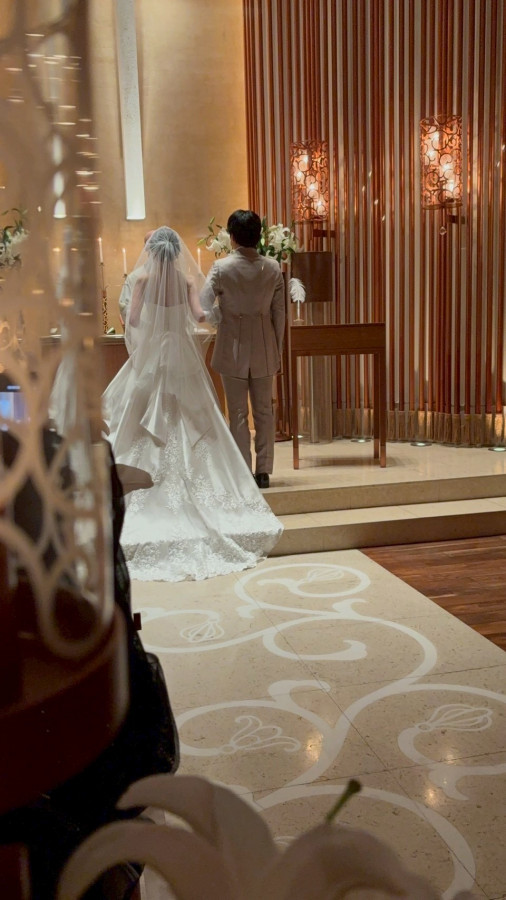 さやさんのウエディングドレスの写真