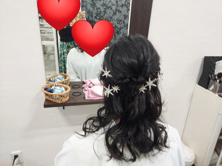 おんさんのヘアメイクの写真