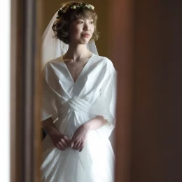 なつきさんのウエディングドレスの写真