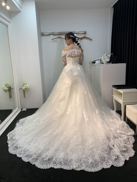 まるさんのウエディングドレスの写真