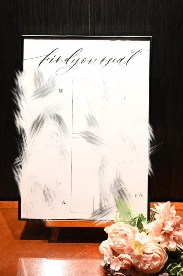 あつりんごさんの席次表・メニュー表の写真