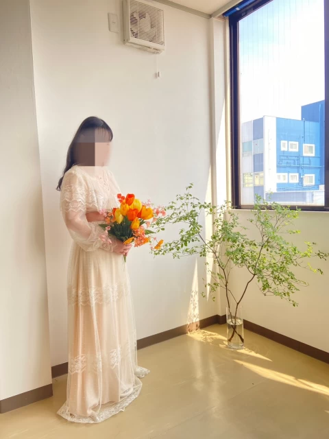 えんどうまめさんのカラードレスの写真