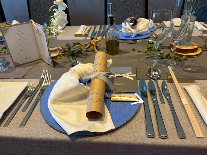 'Ewaluさんの席次表・メニュー表の写真