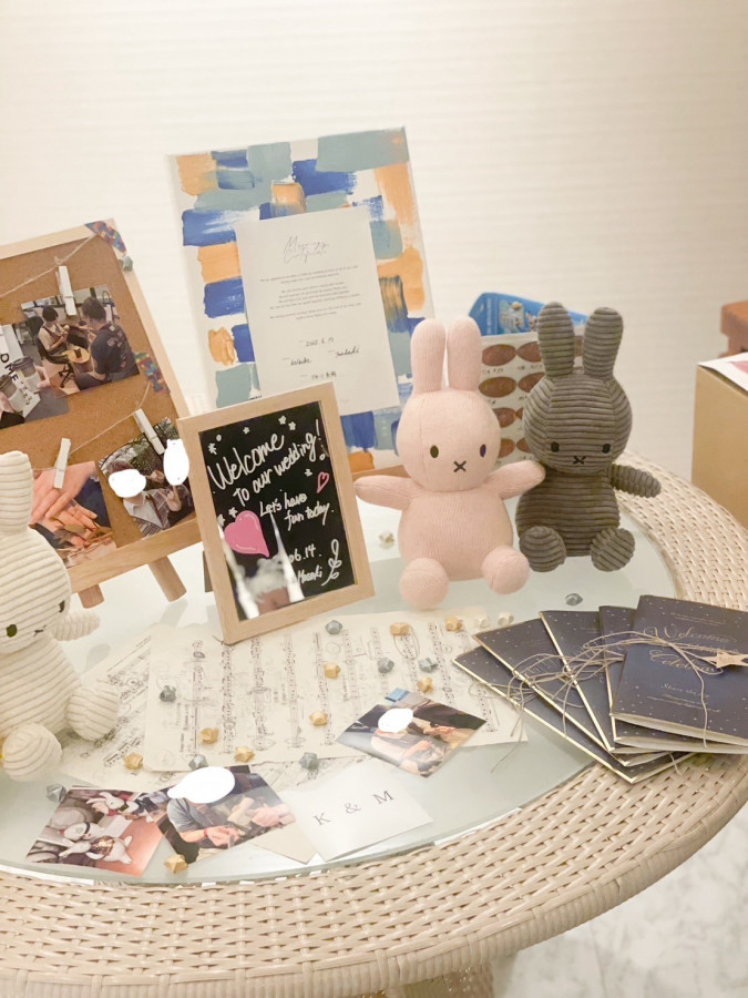 ぷんさんのウェルカムボードの写真