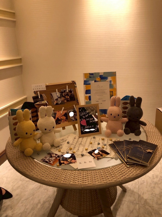 ぷんさんのウェルカムボードの写真