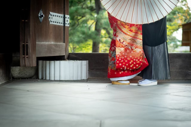 ひまわりさんの前撮りの写真